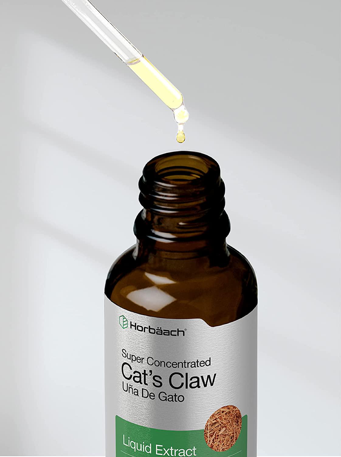 Cats Claw Tincture Alcohol Free | 2 Oz | Vegetarian, Non-GMO, Gluten Free Liquid Extract | by Horbaach