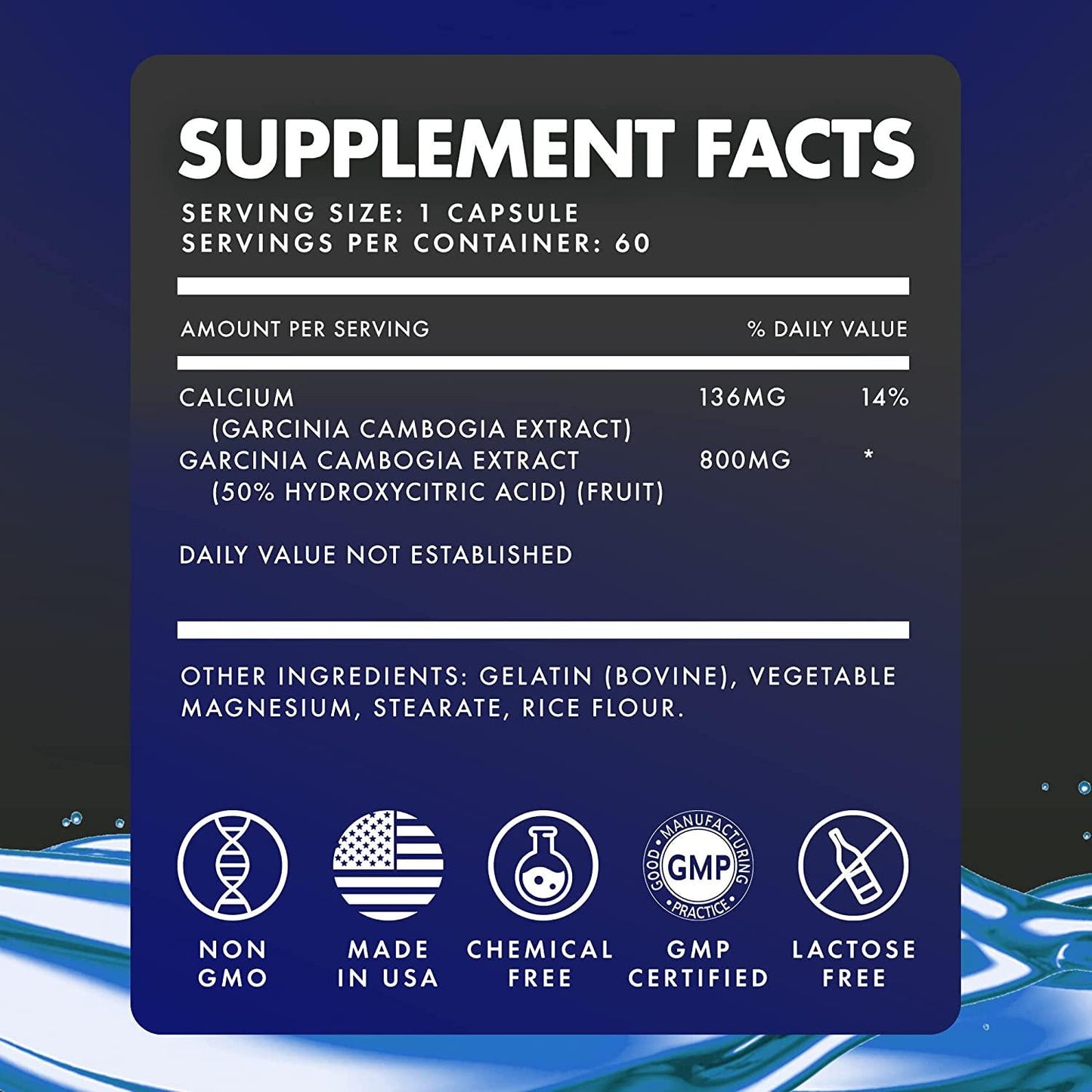 CelluWin - Garcinia Cambogia Elite, Vegan Food Supplement with HCA Extract Plus Calcium for Weight Management and Digestive Cleanse, Pure Garcinia Cambogia Extract for Metabolism Support, 60 Capsules