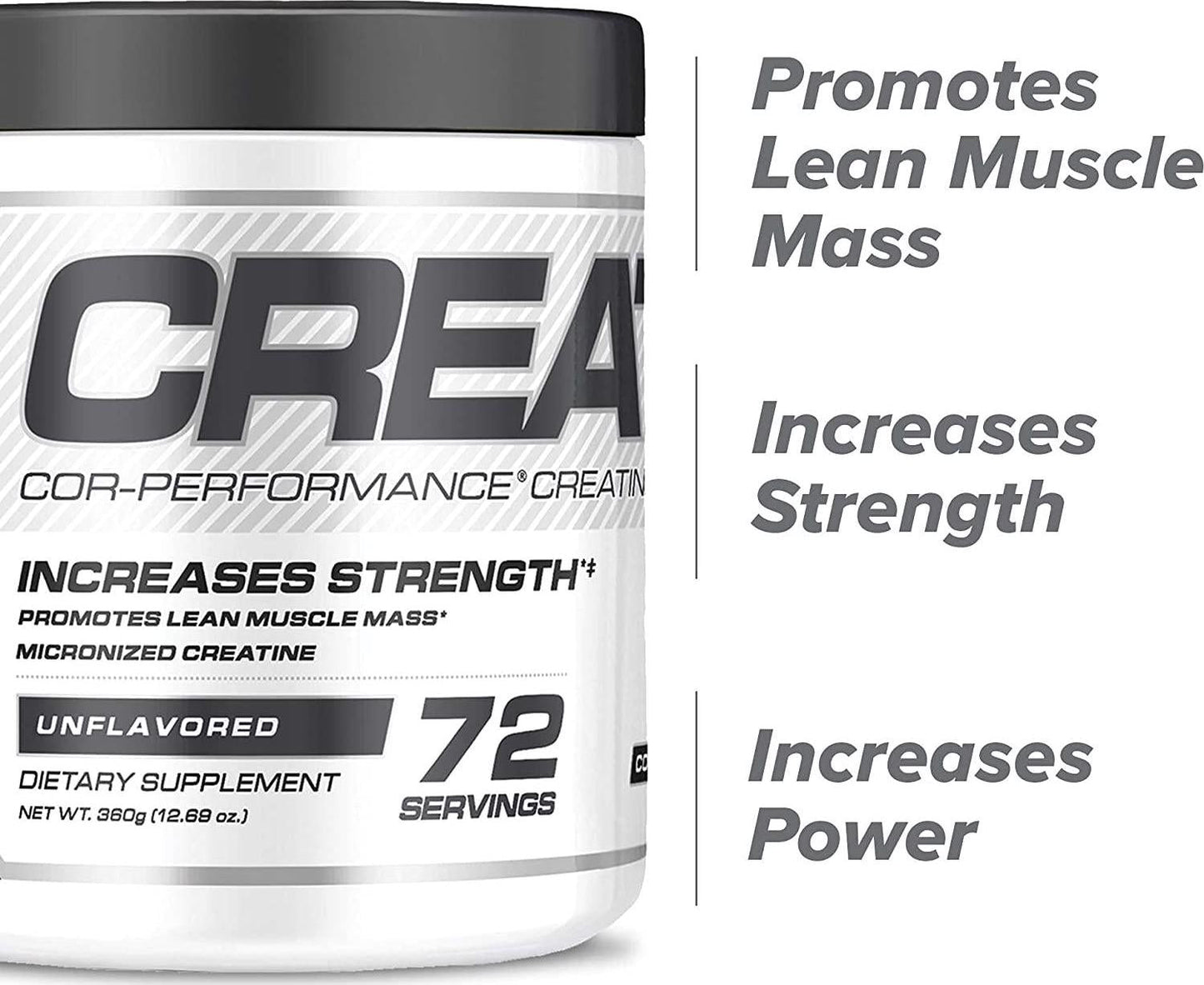 Cellucor Pre Workout and Creatine Bundle, C4 Original Pre Workout Powder, Fruit Punch, 30 Servings + Cor Performance Creatine Powder, 72 Servings