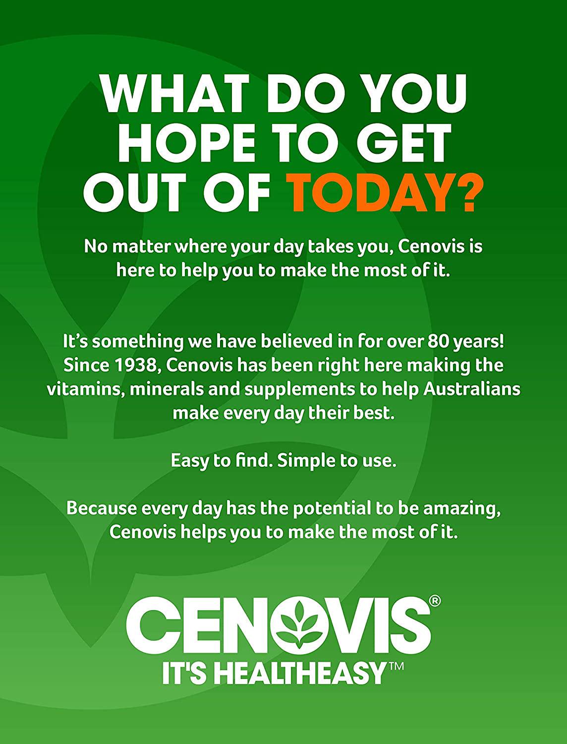 Cenovis Multivitamin and Minerals - Supports energy levels and healthy immune system function, Multi Vitamin 200 Tablets