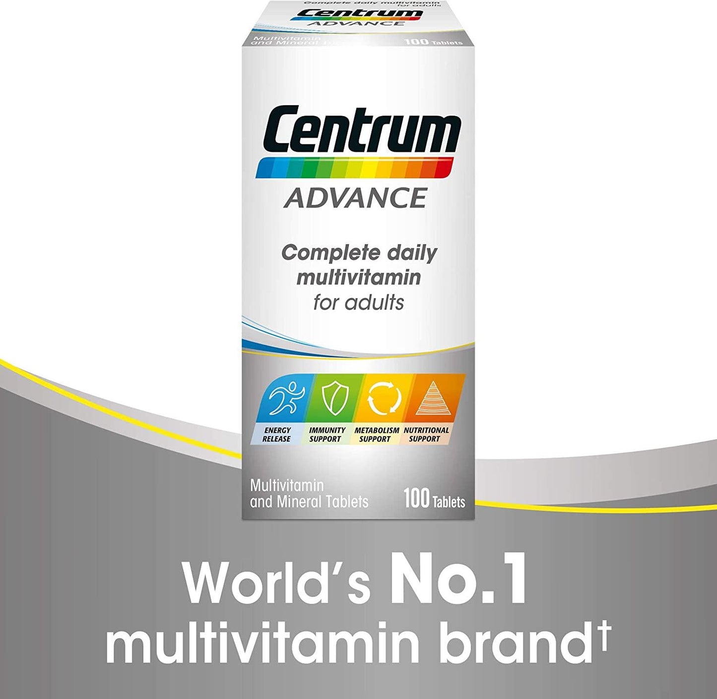 Centrum Advance Multivitamin and Mineral Tablets, Pack of 180