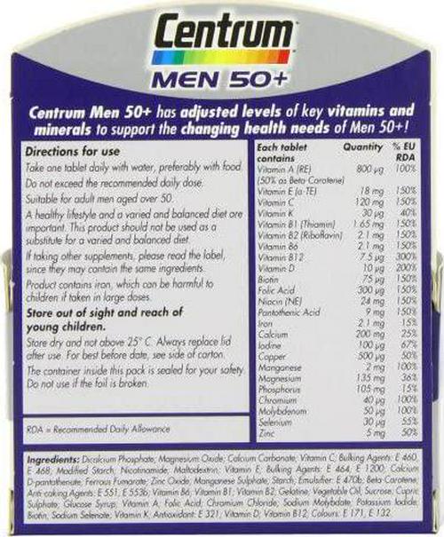 Centrum Men 50+ 30 tablets