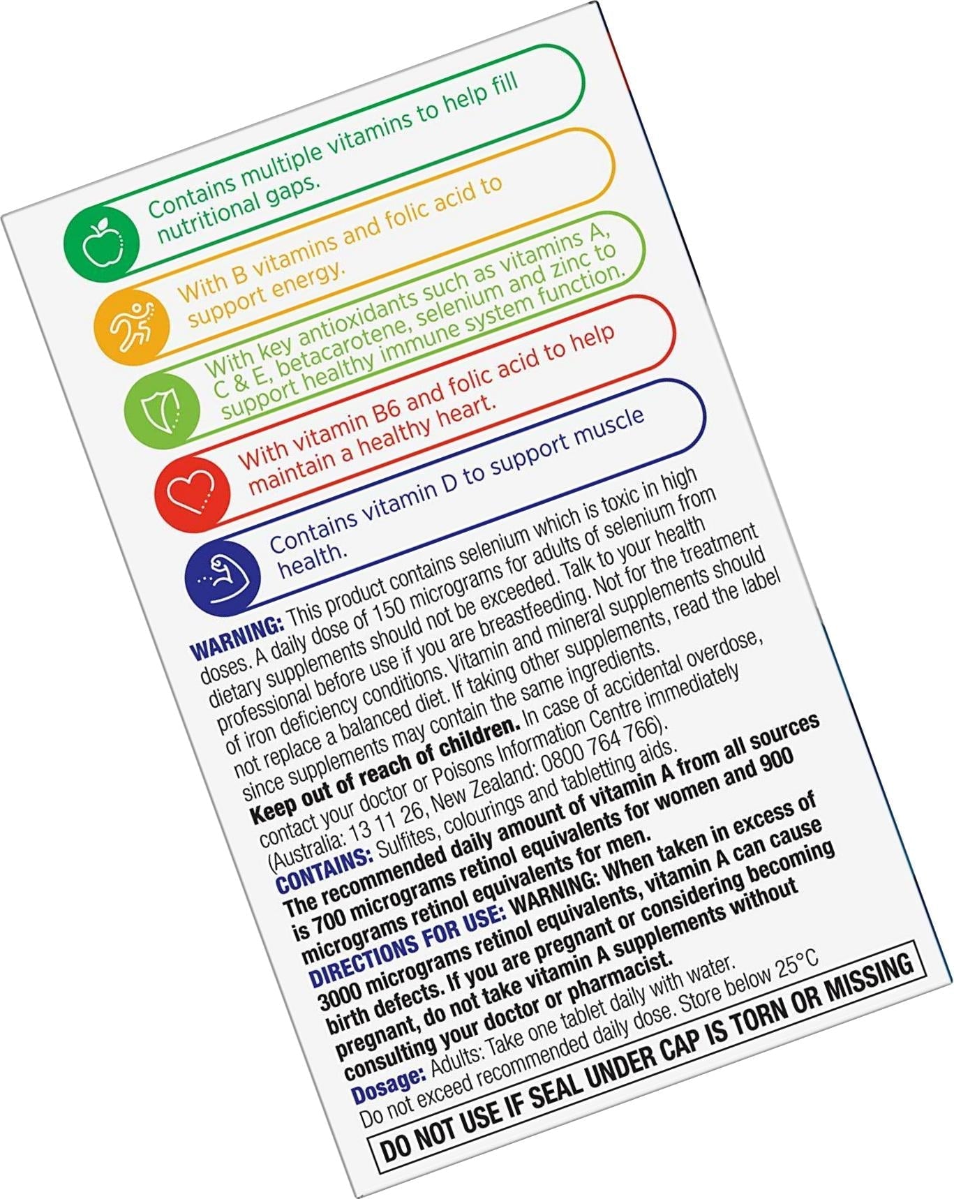 Centrum Multivitamins Minerals Energy Immunity Tablets for Men, Multi, 60 count