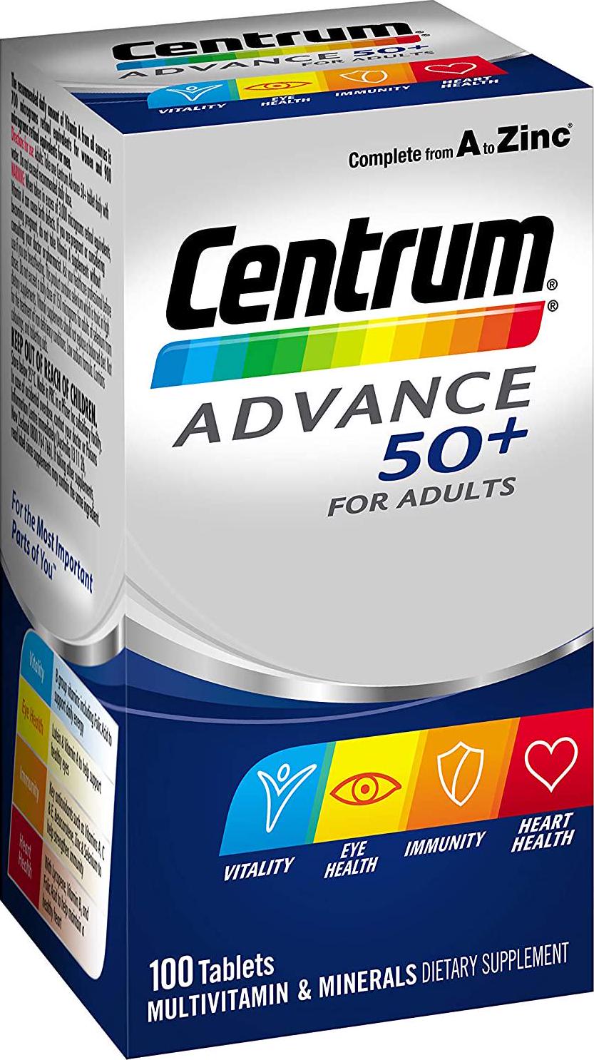 Centrum Multivitamins Advance 50+, 100 Count