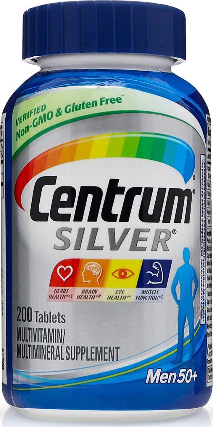 Centrum Silver Men 50+ Multivitamin Multimineral Supplement - 200 Tablets