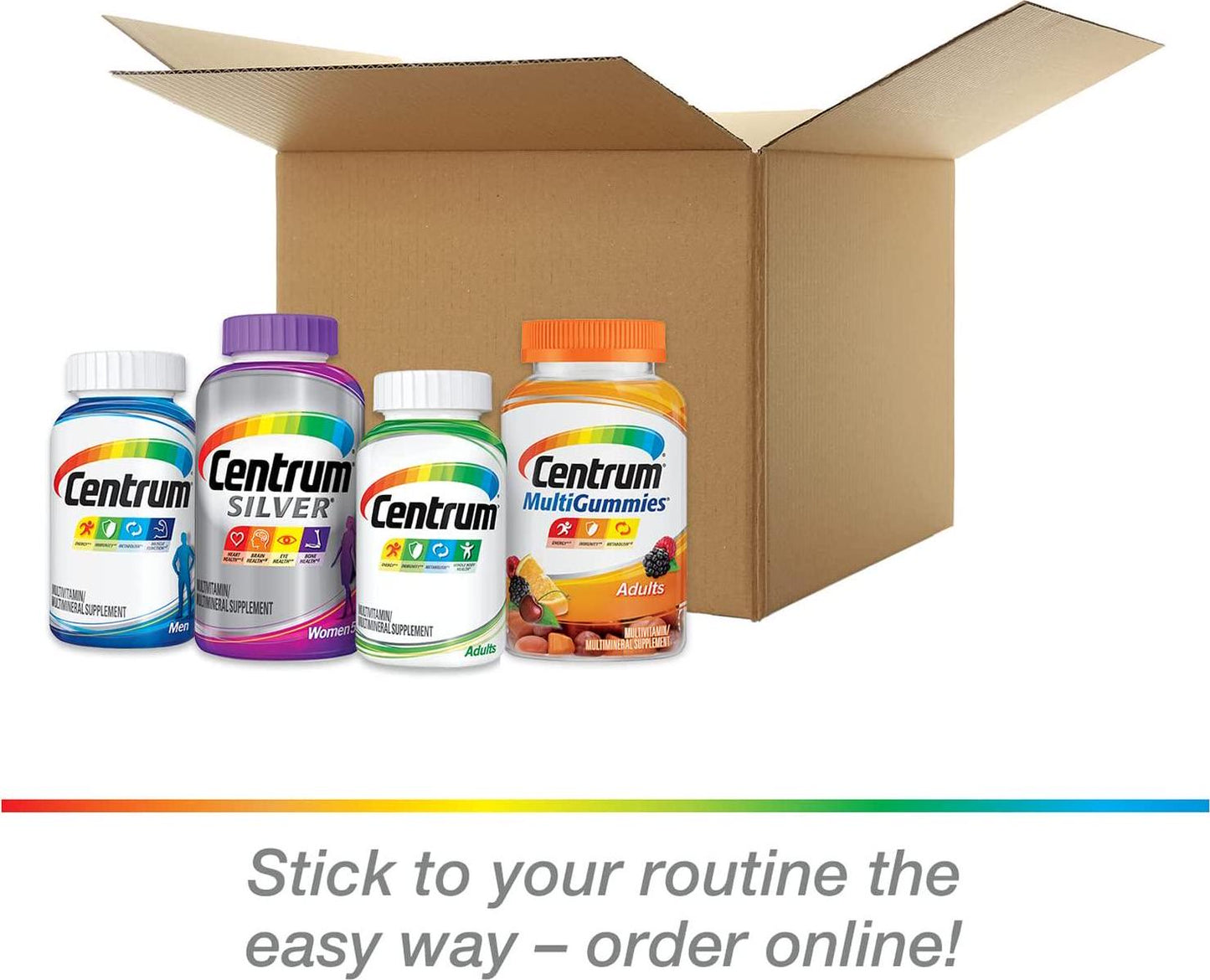 Centrum Specialist Energy Complete Multivitamin / Multimineral Supplement Tablet, Vitamin D3 and Vitamin C (60 Count)