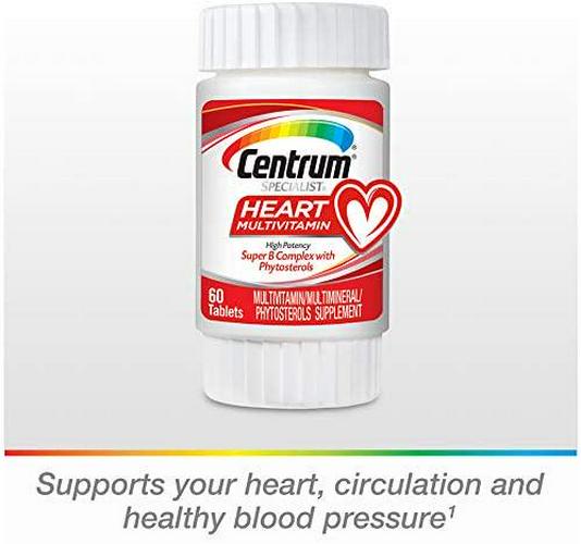 Centrum Specialist Heart Complete Multivitamin Supplement (120Count Tablets)
