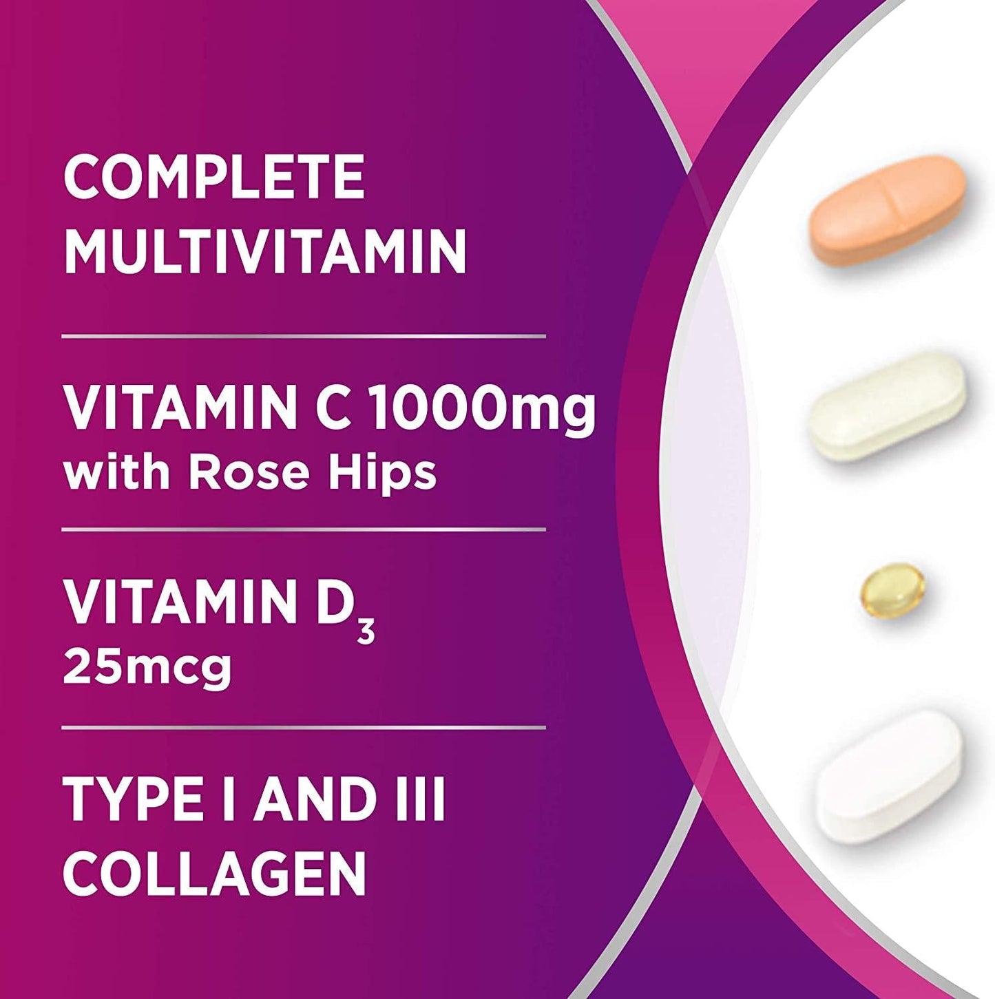 Centrum Wellness Packs Daily Vitamins for Women in Their 30s, Women’s Vitamins with Complete Multivitamin, Vitamin D Supplements, Collagen I and III, Vitamin C 1000mg with Rose Hips - 30 Packs/1 Month