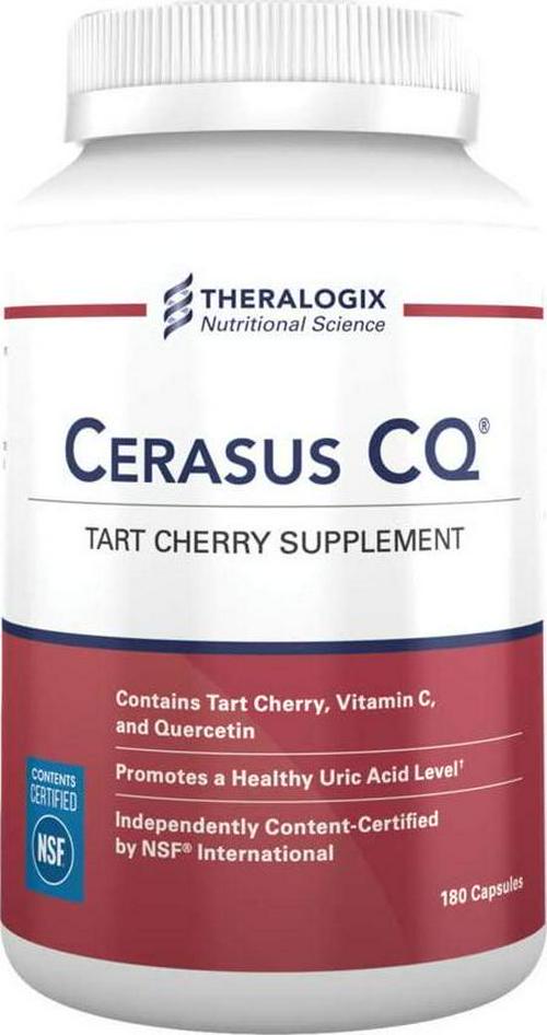 Cerasus CQ Tart Cherry Supplement with Vitamin C and Quercetin (90 Day Supply - 180 Capsules)