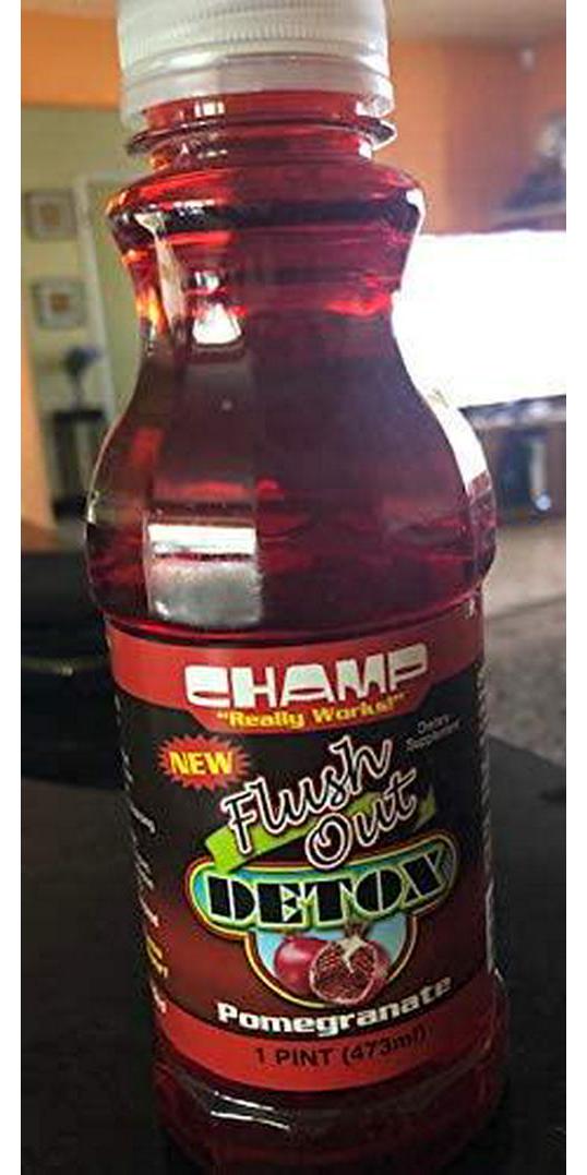 Champ Flush Out Detox Drink - Pomegranate16 oz