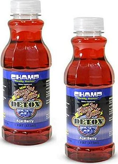 Champ Flush Out Detox Drink, Acai Berry, 1 Pint (2 Count)