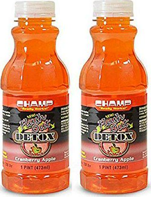 Champ Flush Out Detox Drink, Cranberry Apple, 1 Pint (2 Count)