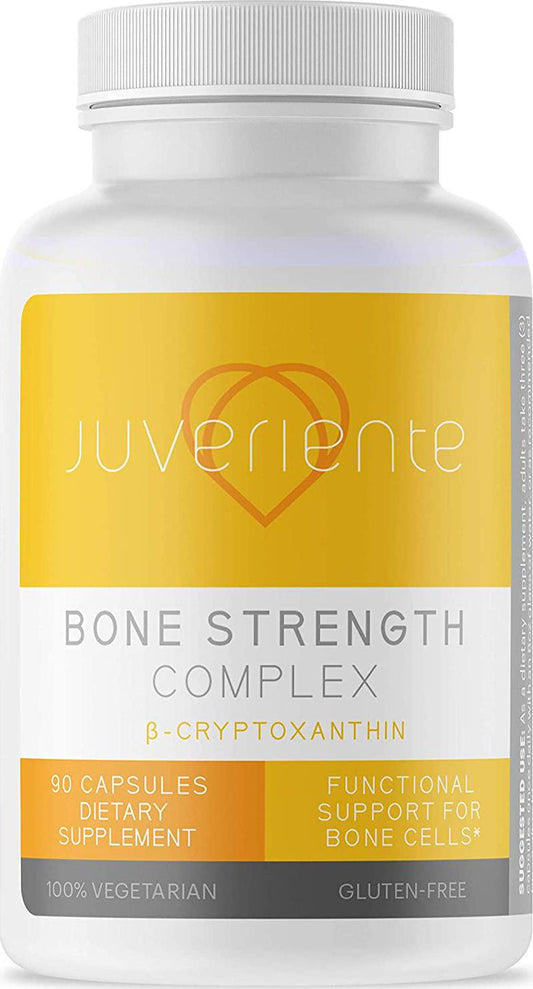 (Changed from Tablet to Capsule for Easier swallowing) Juveriente Japanese Bone Strengthening Supplement For Osteoporosis - Address The Root Cause from the Cellular Level