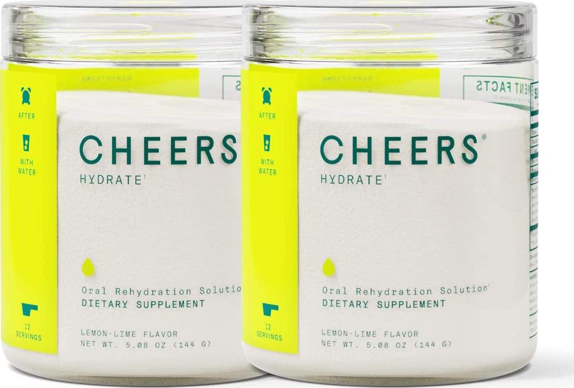 Cheers Hydrate ORS Electrolyte Powder- Electrolyte Supplement and Hydration Powder (24 Servings) - Hydration Electrolyte Supplement - Delicious Lemon/Lime