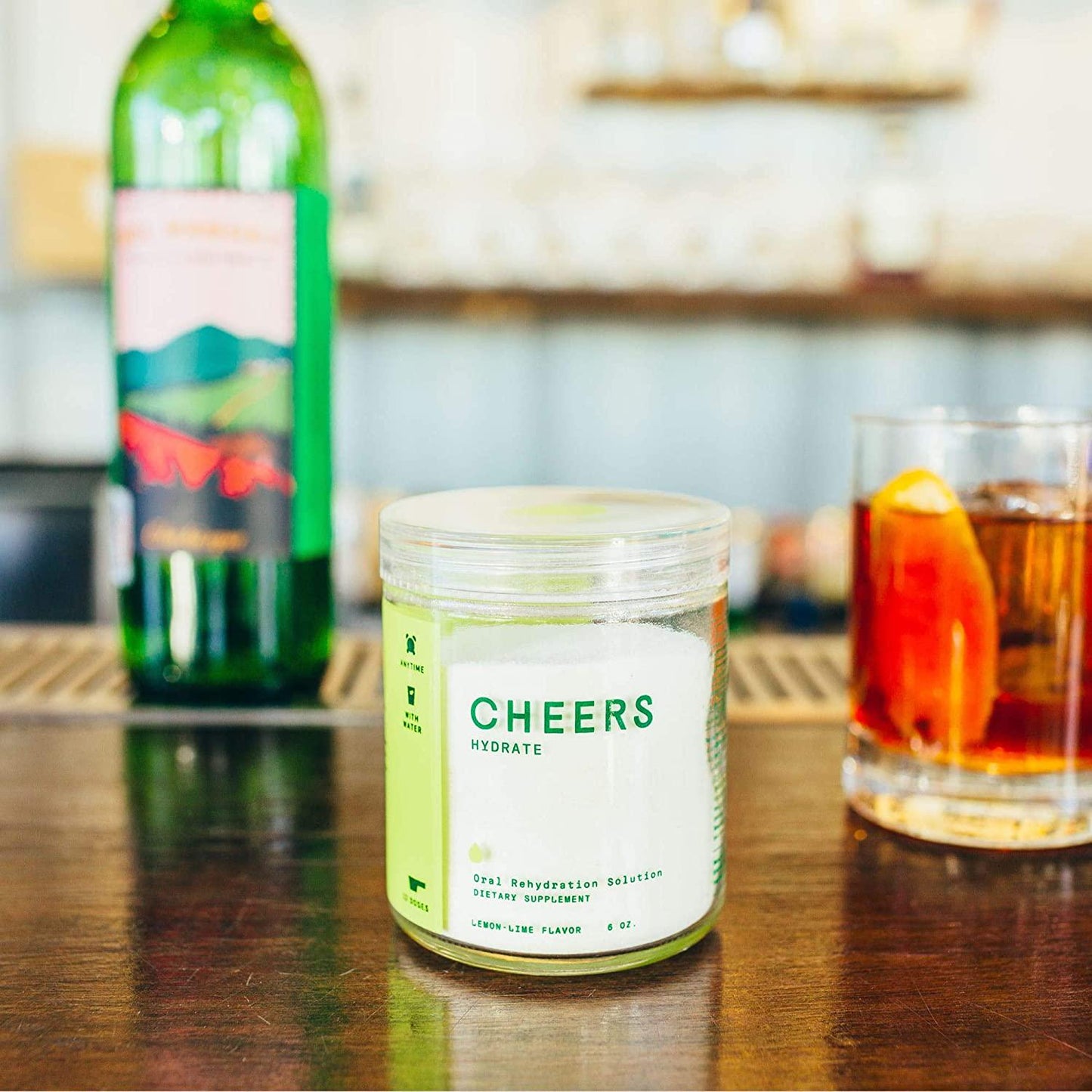 Cheers Hydrate ORS Electrolyte Powder- Electrolyte Supplement and Hydration Powder (24 Servings) - Hydration Electrolyte Supplement - Delicious Lemon/Lime