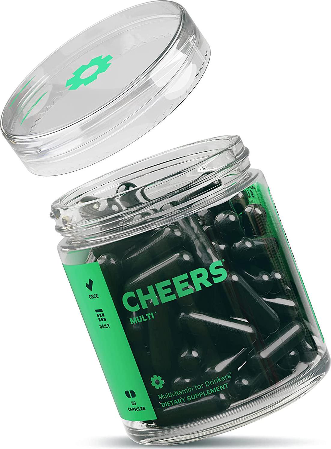 Cheers Multi | Daily Multivitamin for Drinkers | 30 Doses | Betaine, Niacin, Choline Additional Drinkers Care for Replenishing Vitamins and Supporting Overall Health (1)