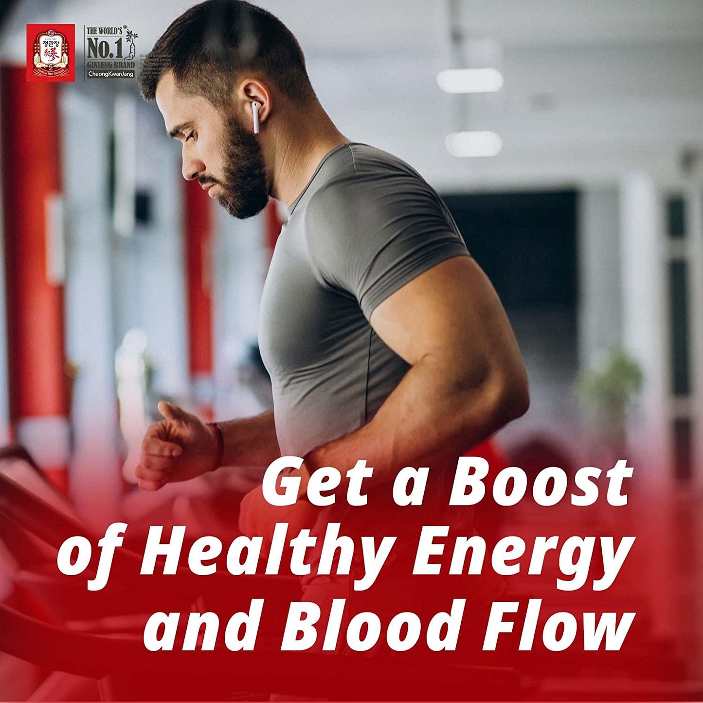 CheongKwanJang [Hong Sam Won Plus - Korean Ginseng Drink] Korean Red Panax Ginseng Extract Drink - Increase Productivity, Improve Blood Circulation and Brain Function - 30 Pouches