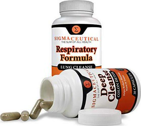 Chest + Gut Cleanse Bundle - Colon Cleanse and Laxative Plus Lung Cleanse