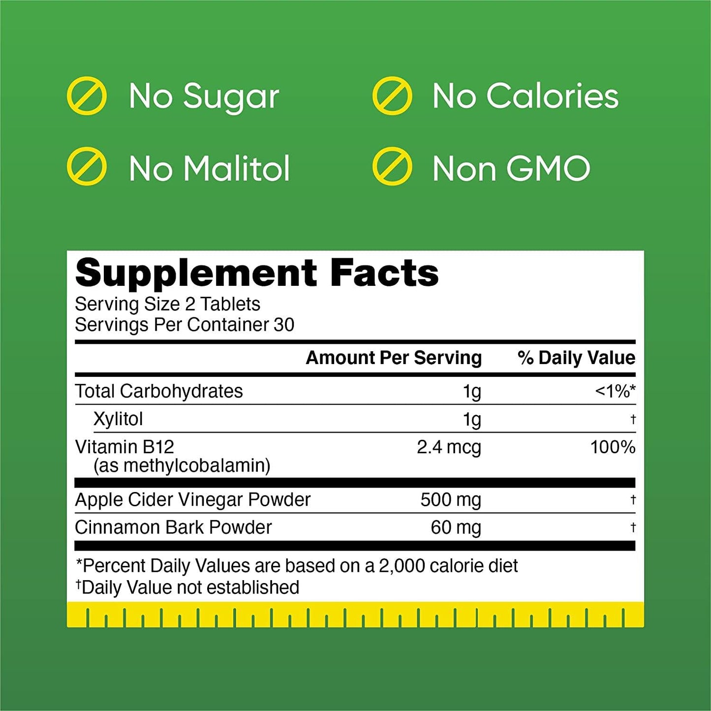 Chewable Apple Cider Vinegar by Losers' Chews with B12 for Goal Weight Management + Energy Support + Sugar-Free ACV Tablets | 30-Day Supply (60 Chewables)