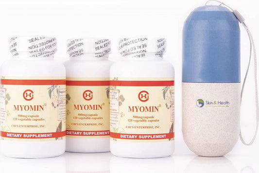 Chi's Enterprise 120 Piece (3-Pack) Myomin Promotes Healthy Hormone Levels 500mg Capsules Viitaball Bundle
