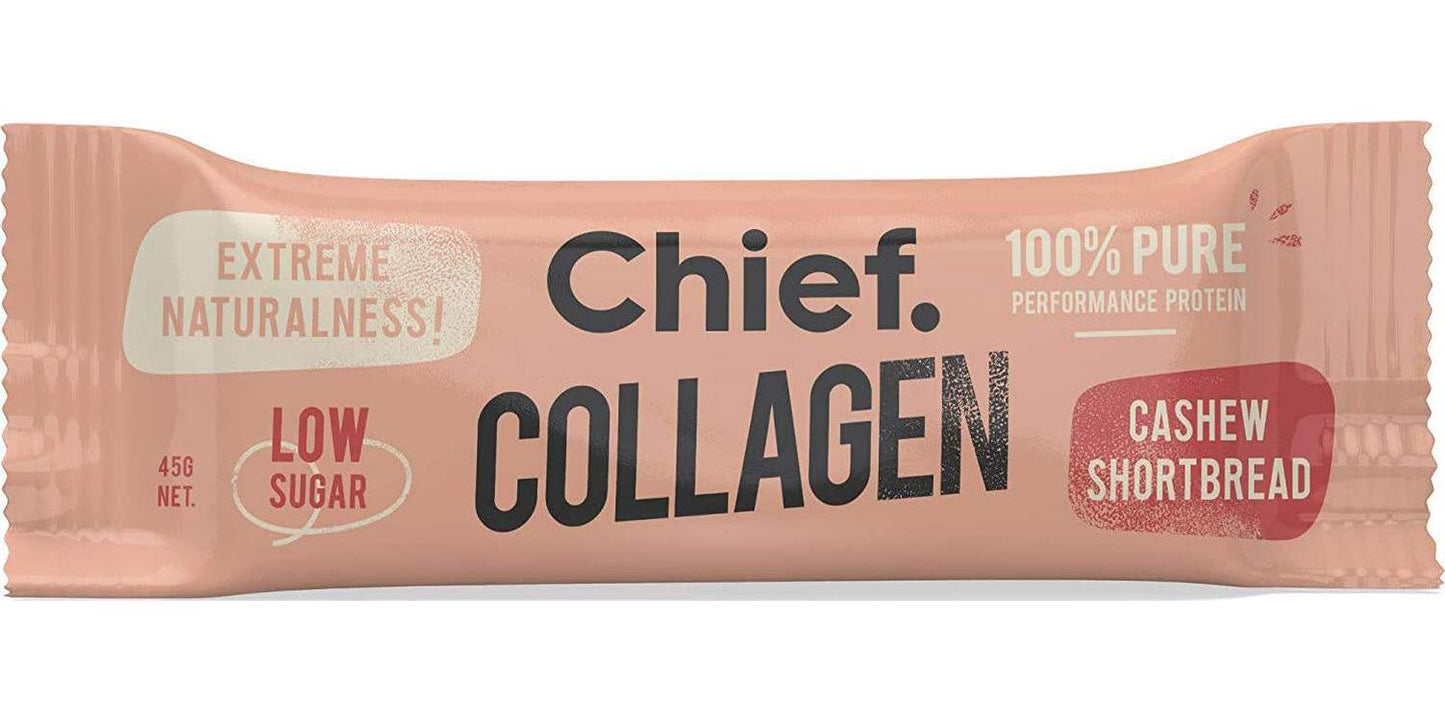 Chief Nutritions Collagen Cashew Shortbread Bar 45 g