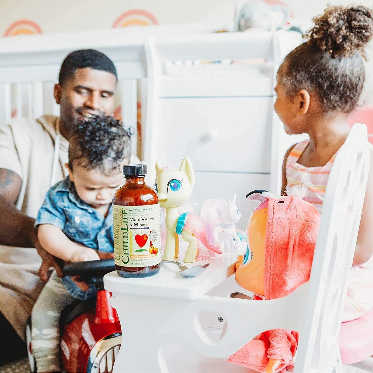 ChildLife Essentials Multi Vitamin and Mineral for Infants, Babys, Kids, Toddlers, Children, and Teens Natural Orange/Mango Flavor, 8 Ounce (Pack of 2)