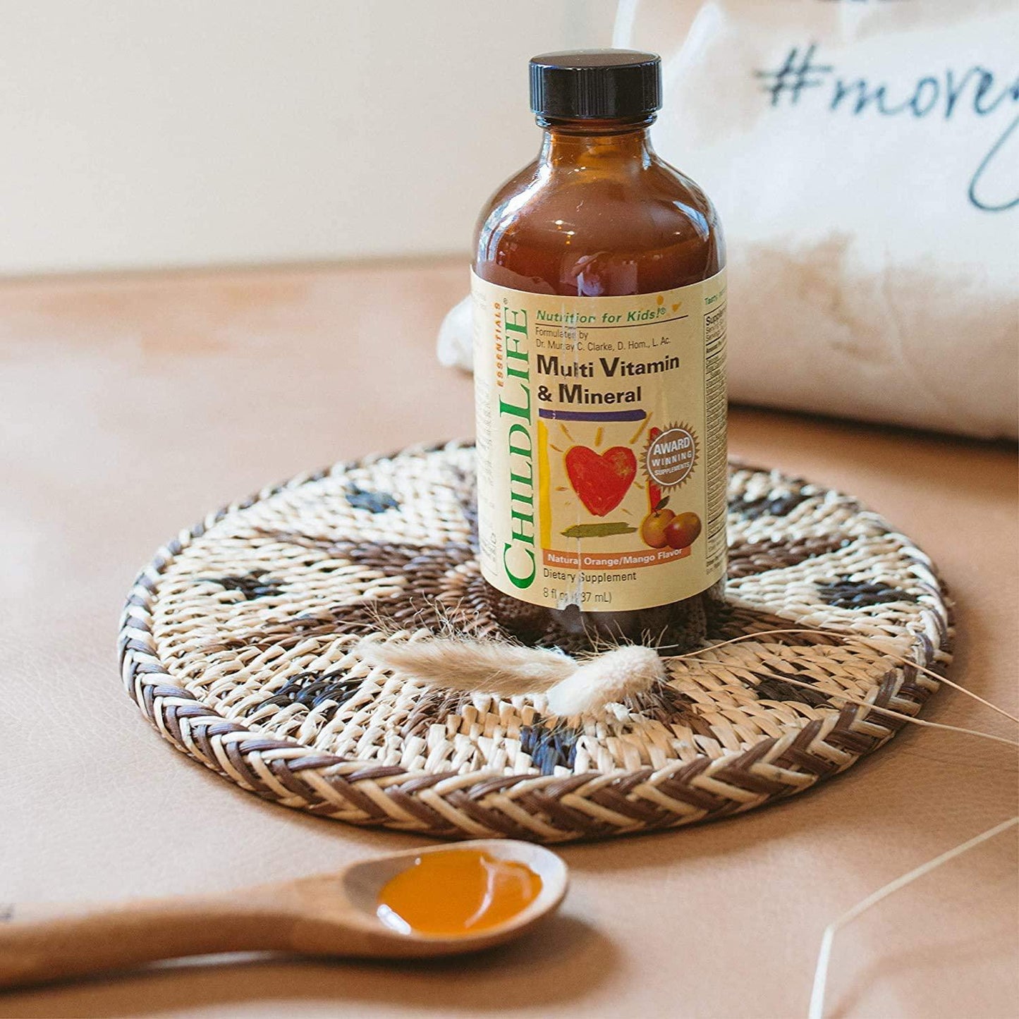 ChildLife Essentials Multi Vitamin and Mineral for Infants, Babys, Kids, Toddlers, Children, and Teens Natural Orange/Mango Flavor, 8 Ounce (Pack of 2)