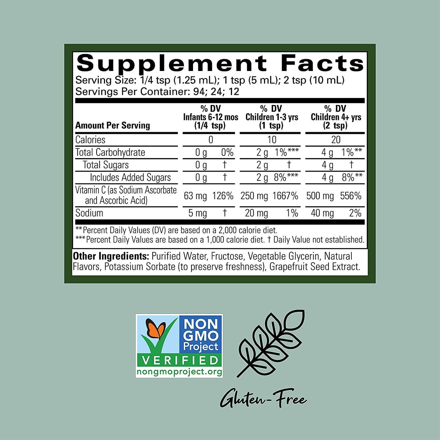 Child Life Liquid Vitamin C, Orange Flavor, Glass Bottle, 4-Ounce (Pack of 3)