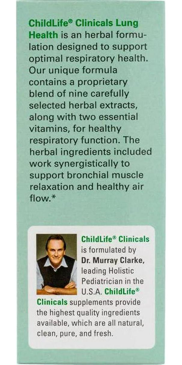Childlife Clinicals, Lung Health, Healthy Lung and Respiratory Function, 2 fl oz (59 ml),Childlife Clinicals, Lung Health, Healthy Lung and Respiratory Function, 2 fl oz (59 ml)