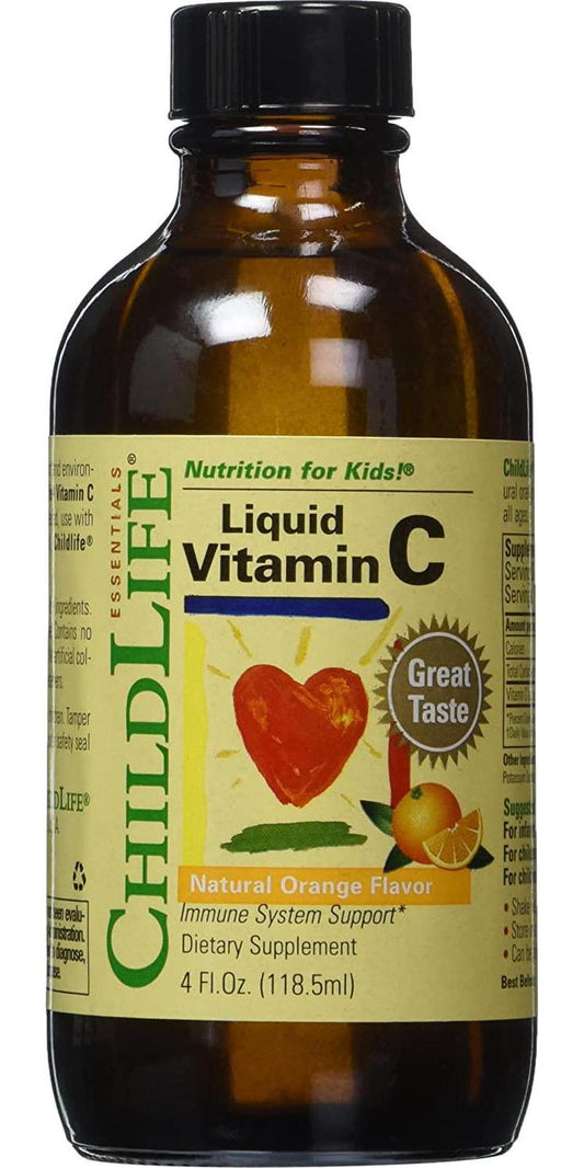 Childlife Liquid Vitamin C, Orange Flavor, 4 Oz (pack of 2)