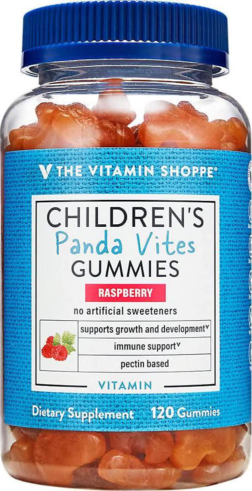 Children&#039;s Panda Vites Gummies Supports Growth Development Raspberry (120 Gummies)