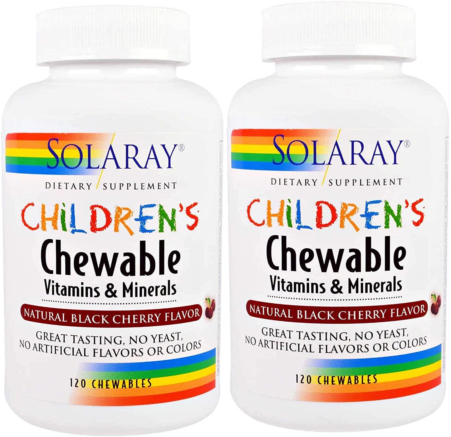 Children's Chewable Vitamins and Minerals Solaray 120 Chewable