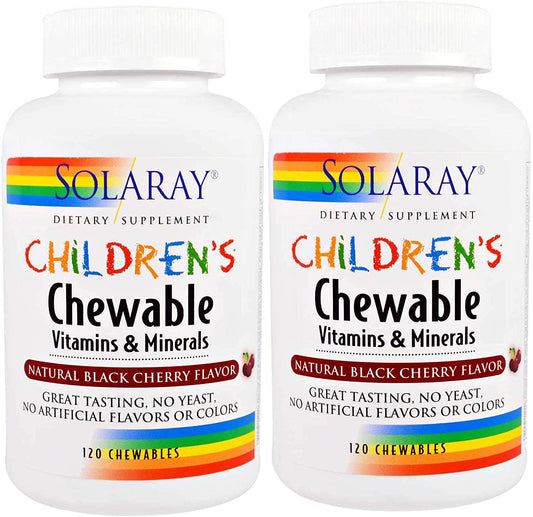 Children's Chewable Vitamins and Minerals Solaray 120 Chewable