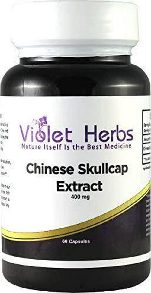 Chinese Skullcap, (Biacal Skullcap, Scutellaria baicalensis) Potent 85% BAC 400mg 60 Count