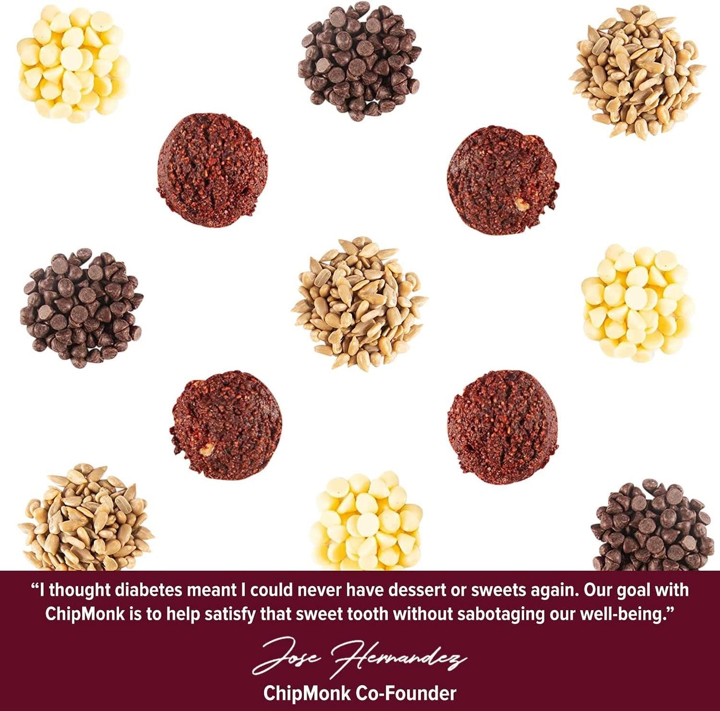 ChipMonk Keto Cookie Bites Delicious, Low Carb, Diabetic Friendly, 1g Net Carb, Gluten Free, Sugar Free Keto Bites Sweetened with Allulose and Monk Fruit (Red Velvet Brownie, 2 Pouches (16 Bites))