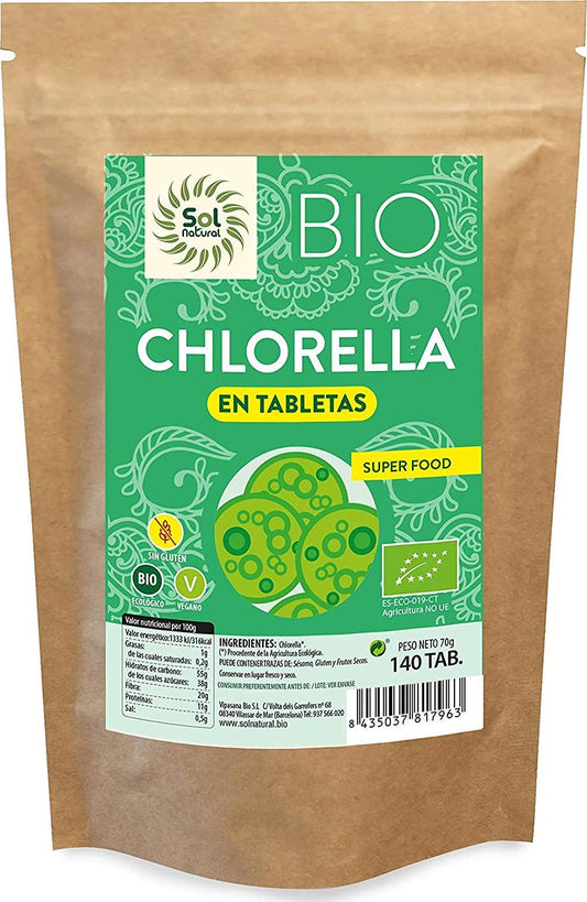 Chlorella Natural Sun 140 Tablets