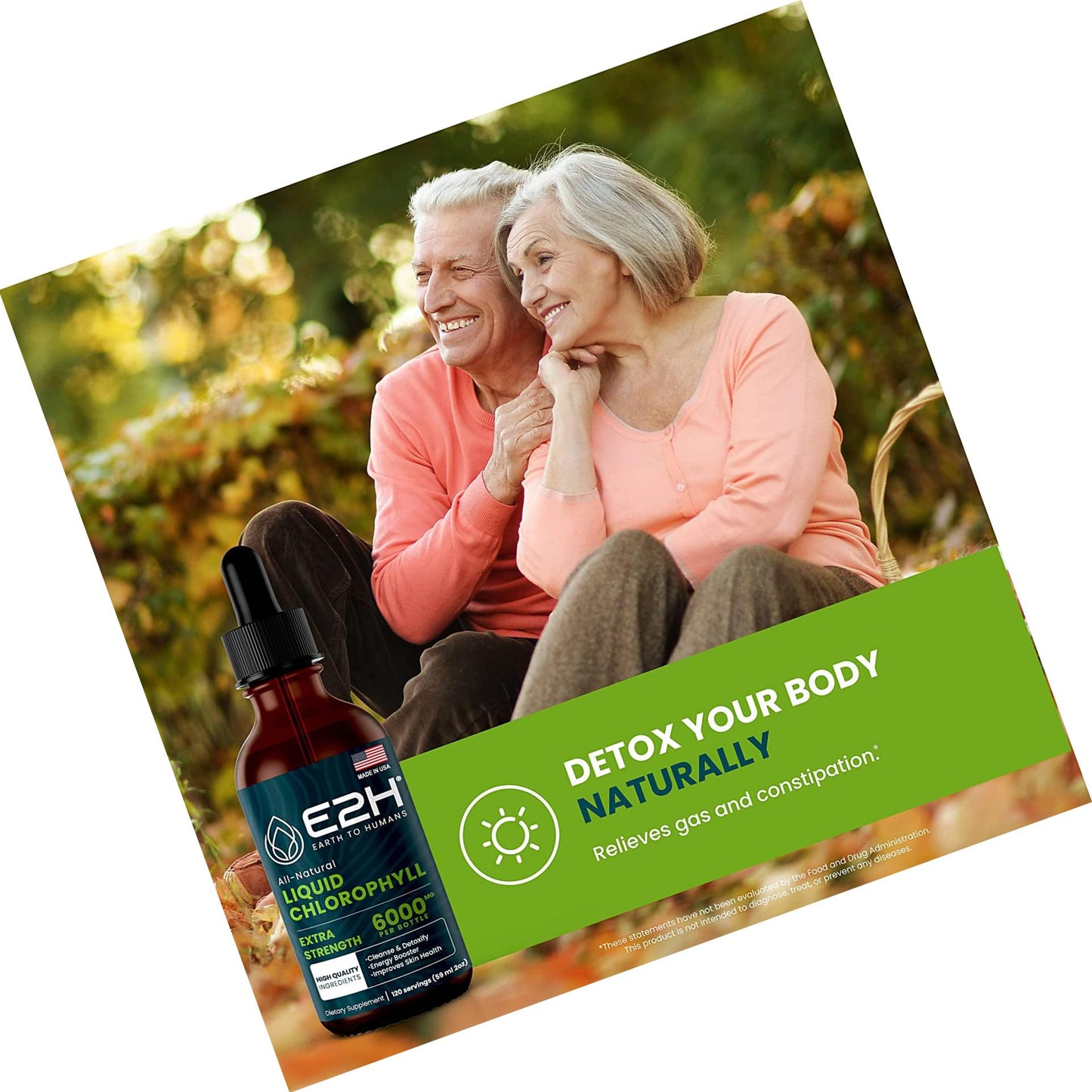 Chlorophyll Liquid Drops - 100% All-Natural Concentrate Energy Booster, Digestion and Immune System Supports, Internal Deodorant - Highly Absorbent Liquid Formula - 120 Servings