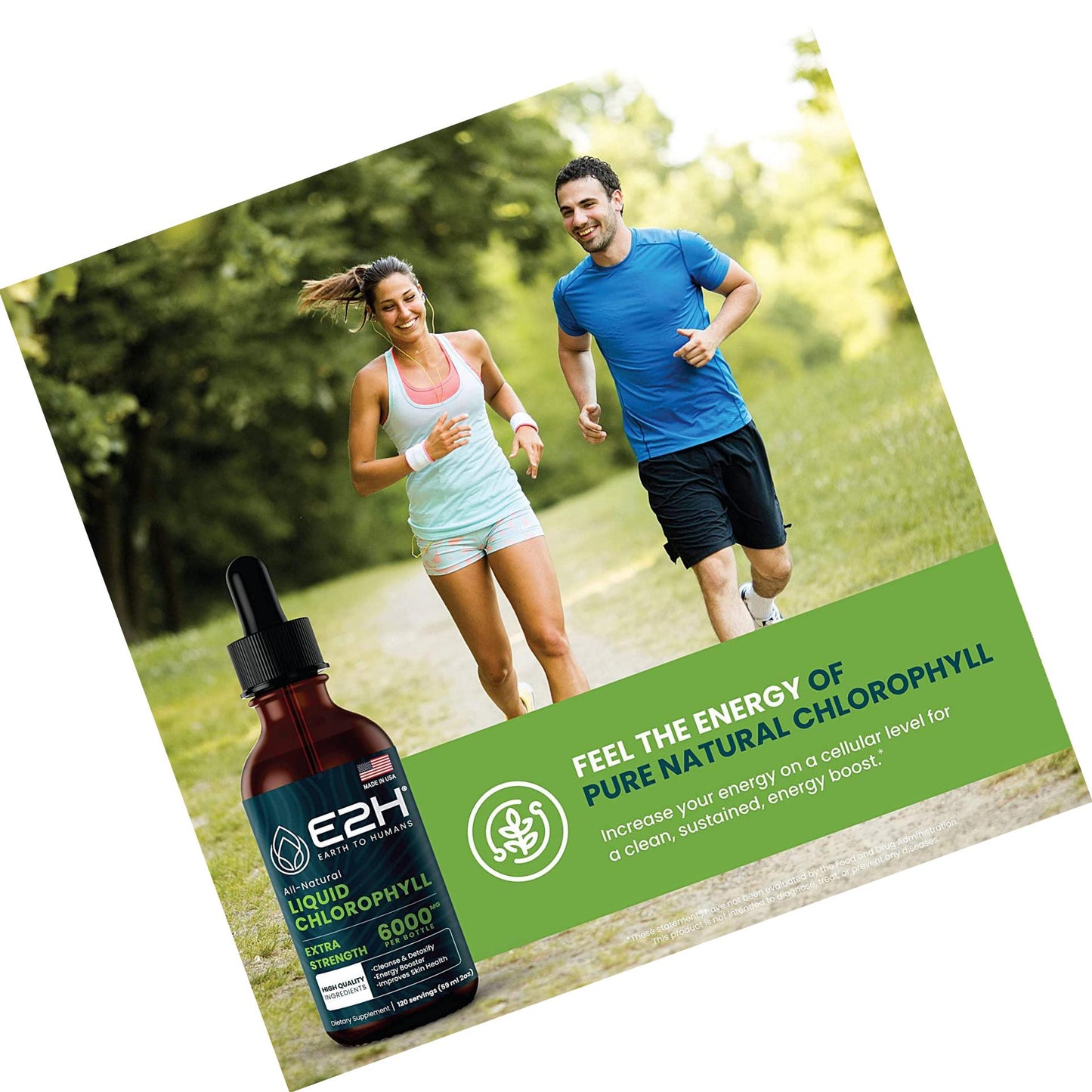 Chlorophyll Liquid Drops - 100% All-Natural Concentrate Energy Booster, Digestion and Immune System Supports, Internal Deodorant - Highly Absorbent Liquid Formula - 120 Servings