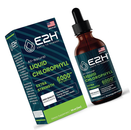 Chlorophyll Liquid Drops - 100% All-Natural Concentrate Energy Booster, Digestion and Immune System Supports, Internal Deodorant - Highly Absorbent Liquid Formula - 120 Servings