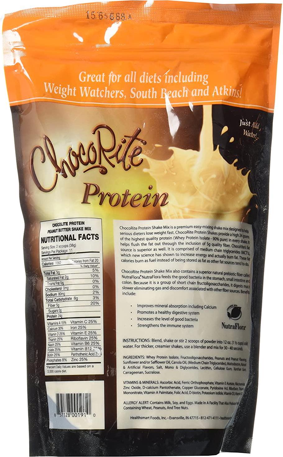 ChocoRite Peanut Butter Protein Shake, 14.7 Ounce