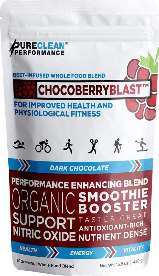 Chocolate Beet-Enhanced Super Food Blend-CHOCOBERRY Blast- Delicious, Supports Nitric Oxide, Athlete-Endorsed, Physician-Formulated for Peak Strength and Faster Recovery (30 Servings)