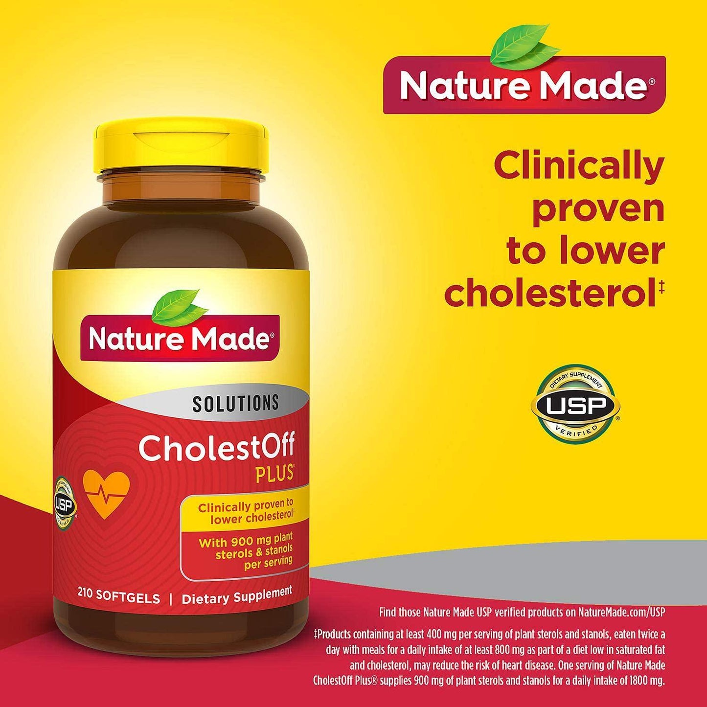 CholestOff Plus Softgels for Heart Health (210 ct.) 210 softgels per Bottle, Clinically Proven to Lower Cholesterol