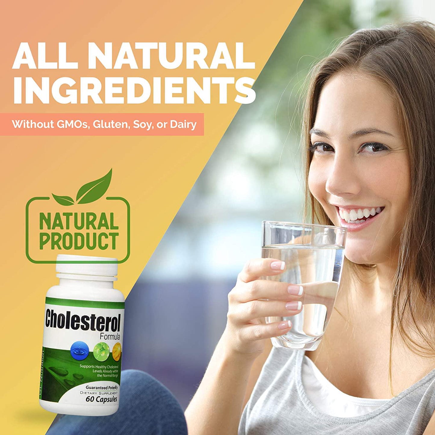 Cholesterol Formula (2 Pack) - Unique Blend of All-Natural Ingredients to Increase HDL and Lower LDL Levels | Supports Heart, Liver and Lungs | Cholesterol and Triglyceride Lowering Supplement