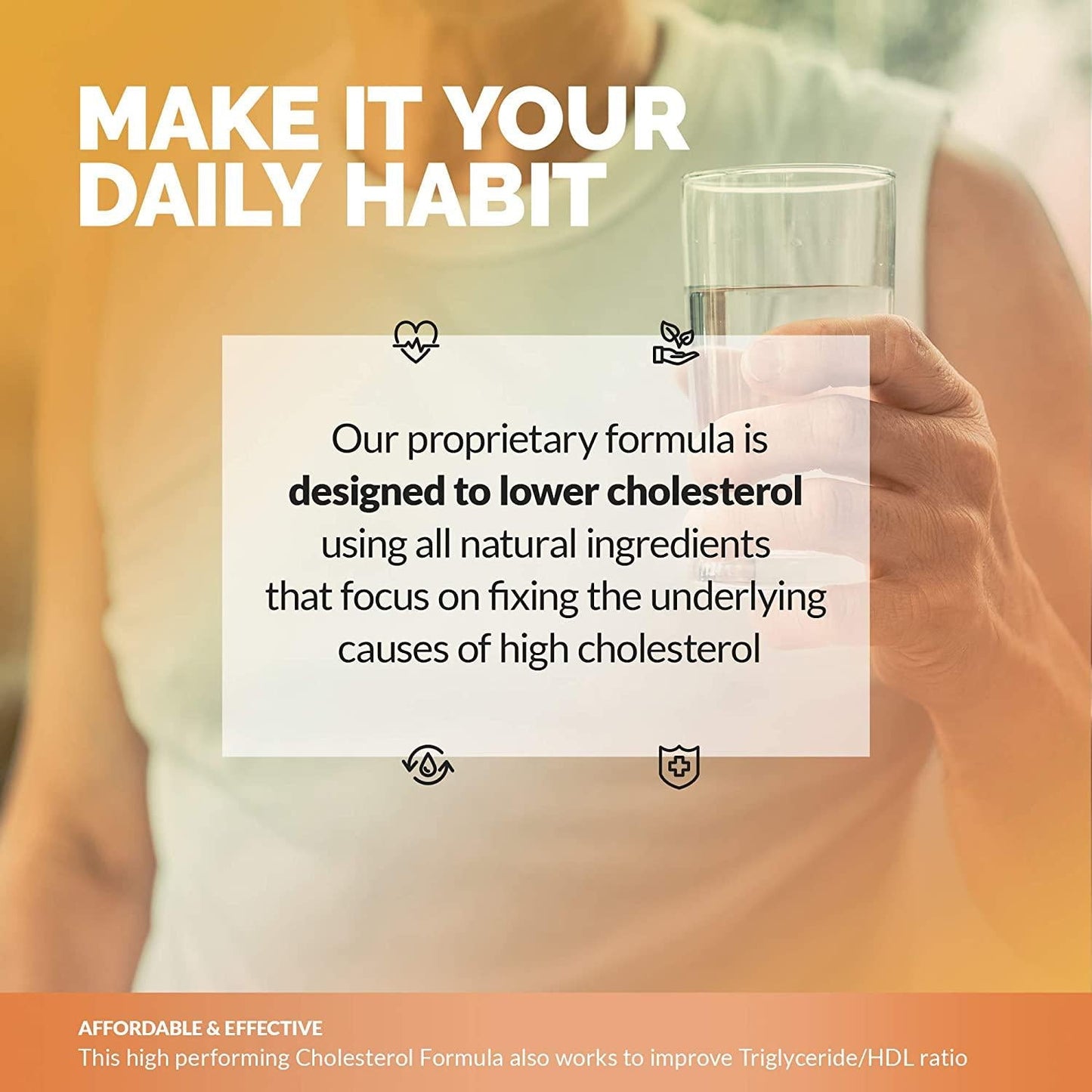 Cholesterol Formula (2 Pack) - Unique Blend of All-Natural Ingredients to Increase HDL and Lower LDL Levels | Supports Heart, Liver and Lungs | Cholesterol and Triglyceride Lowering Supplement