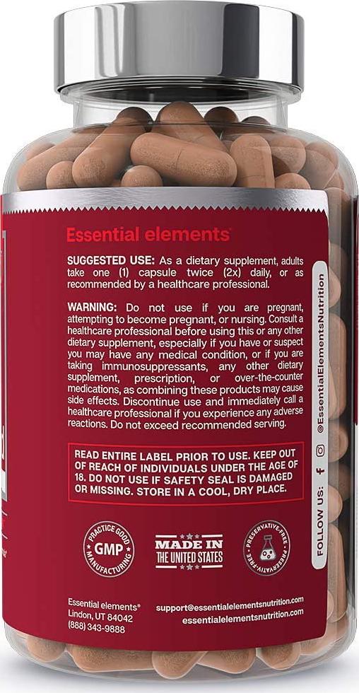 Cholesterol Support Supplement - for Heart Health with Red Yeast Rice, Garlic, Niacinamide | CholestAid by Essential Elements | 60 Capsules