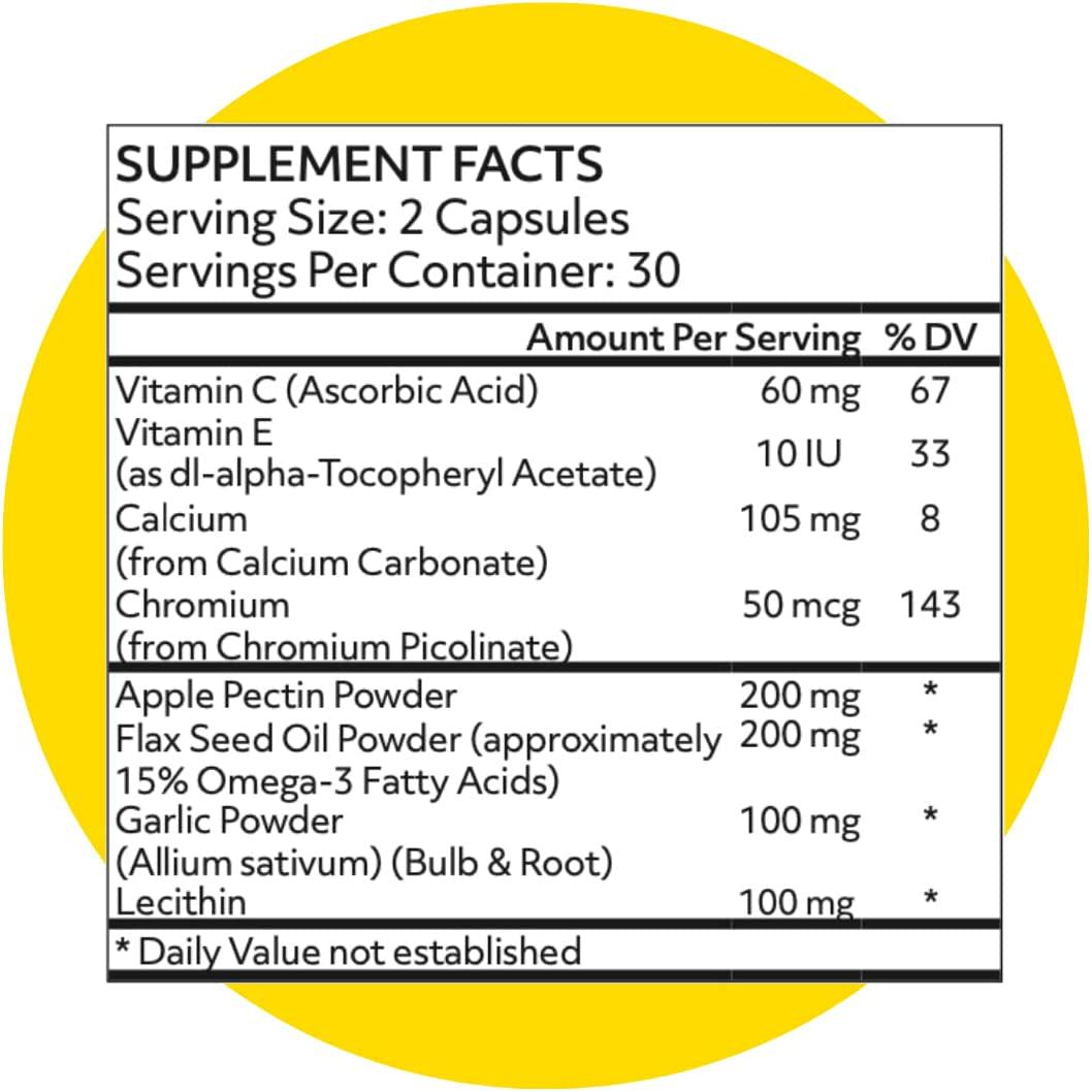 Cholestone - Organic Cholesterol Lowering Supplements for Cholestrol Control - Lecithin, Chromium, Flax Seed Oil, Garlic Extract and Apple Pectin - Contains Plant Sterols - 90 Tablets - Calivita