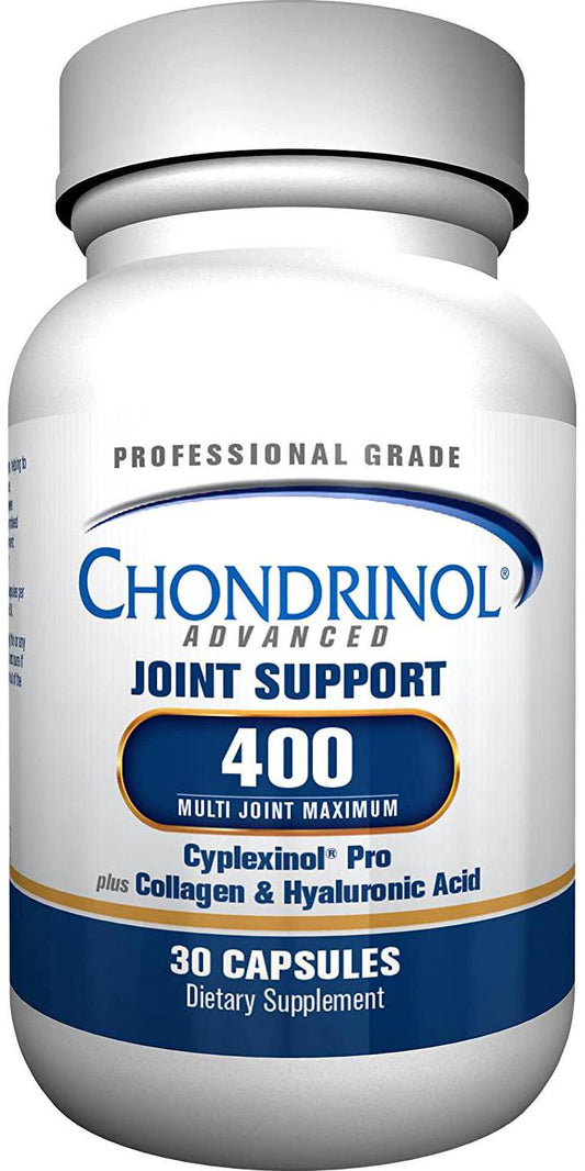 Chondrinol Advanced 400 Joint Support Supplement (30 Capsules), Deliver Multi-Action Joint Nutrition, Cyplexinol Pro Special Formula to Grow New Cartilage Tissue, Non-GMO.