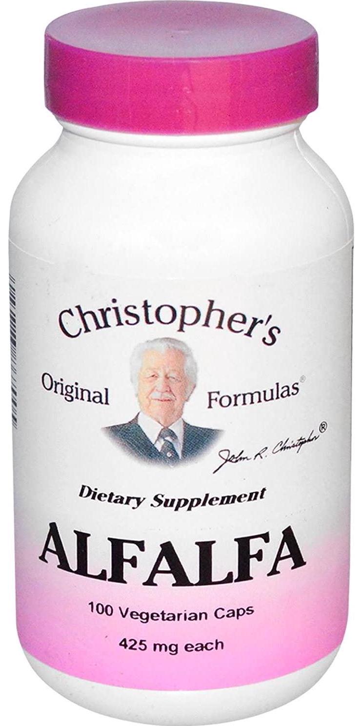 Christopher's Alfalfa - 410 mg - 100 Vegetarian Capsules