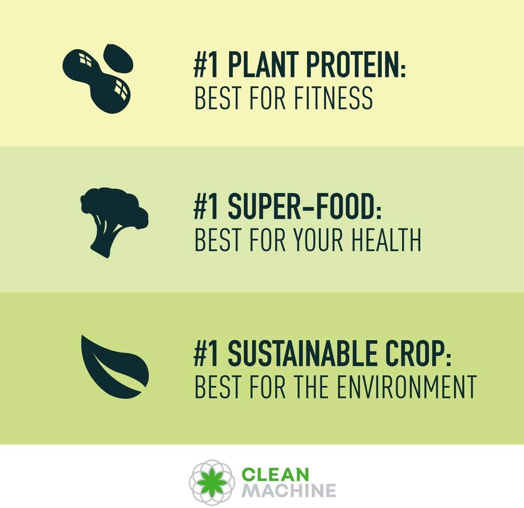 Clean Green Protein with Lentein - Whole Food Vegan Plant Based Protein Powder - Only Plant Sourced B12 Protein Powder - Vanilla Chai - 1.75lbs - Gluten Free