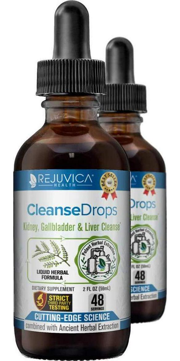 Cleanse Drops - Advanced Kidney and Gallbladder Support Supplement - Liquid Delivery for Better Absorption - Chanca Piedra Leaves from The ian Rainforest